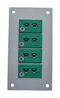 THERMOCPL CONN, W/PANEL, SOCKET, K, 4WAY