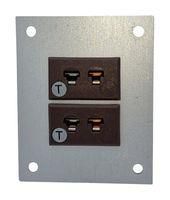 THERMOCPL CONN, W/PANEL, SOCKET, T, 2WAY