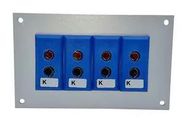 THERMOCPL CONN, W/PANEL, SOCKET, K, 4WAY