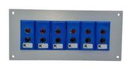 THERMOCPL CONN, W/PANEL, SOCKET, K, 6WAY