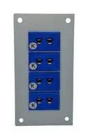THERMOCPL CONN, W/PANEL, SOCKET, K, 4WAY