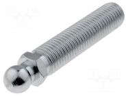 Pin; M16; steel; Ø: 14mm; Plating: zinc; Thread len: 68mm ELESA+GANTER