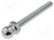 Pin; M8; steel; Ø: 14mm; Plating: zinc; Thread len: 68mm ELESA+GANTER