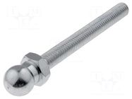 Pin; M8; steel; Ø: 14mm; Plating: zinc; Thread len: 68mm ELESA+GANTER
