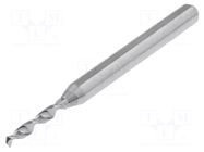 Drill bit; Ø: 1.65mm; L: 38.2mm; tungsten carbide; 1/8"; 3.175mm KEMMER PRAEZISION