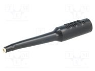 Measuring tip; 13A; black; Tip diameter: 1.6mm; Socket size: 4mm POMONA