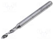 Drill bit; Ø: 2.1mm; L: 38.2mm; PCB; 1/8" (3,175mm) KEMMER PRAEZISION