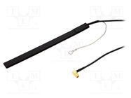 Antenna; inner; DAB; with amplifier; 3m; 16dB; 5VDC 4CARMEDIA