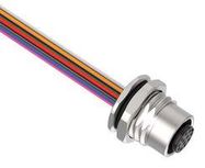 SENSOR CORD, 12P M12 RCPT-FREE END/1M