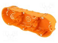 Enclosure: junction box; X: 60mm; Y: 204mm; Z: 46mm; IP30; orange PAWBOL