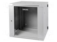 Enclosure: rack cabinet; Standard: 19"; 12U; grey; X: 600mm; Y: 600mm DIGITUS
