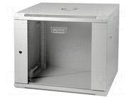 Enclosure: RACK cabinet; Standard: 19"; 9U; grey; Y: 450mm; X: 600mm DIGITUS