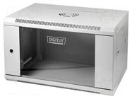 Enclosure: rack cabinet; Standard: 19"; 6U; grey; Z: 430mm; X: 600mm DIGITUS