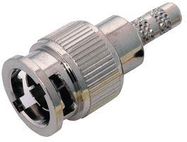 RF/COAXIAL MINI BNC PLUG STR 75 OHM CRIMP