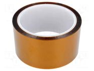 Tape: high temperature resistant; Thk: 63.5um; 55%; golden; W: 50mm BLT