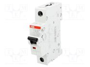 Circuit breaker; 230/400VAC; Inom: 25A; Poles: 1; Charact: B; 10kA ABB