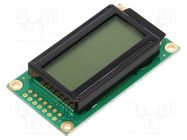 Display: LCD; alphanumeric; FSTN Positive; 8x2; gray; 58x32x13.2mm RAYSTAR OPTRONICS