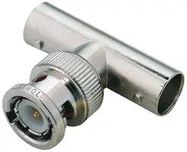 BNC TEE ADAPTER, 1 X JACK-1 X PLUG/JACK
