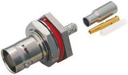 RF/COAXIAL, BNC BULKHEAD JACK STR 75 OHM CRIMP