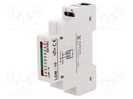 Module: voltage indicator; 230VAC; IP20; for DIN rail mounting 