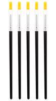 FLAT PAINT BRUSHES, SYNTHETIC NYLON, 5PC