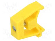 Holder; yellow; Width: 8.6mm; polyamide; TS15; -25÷100°C POKÓJ