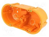 Enclosure: junction box; X: 60mm; Y: 136mm; Z: 46mm; IP30; orange PAWBOL