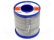 Tin; lead free; Sn96,3Ag3,7; 2mm; 1kg; reel; Melt.point: 221°C; 3% 