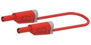 STACK 4MM BANANA PLUG-PLUG, RED, 59MM