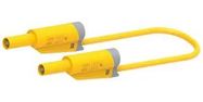 STACK 4MM BANANA PLUG-PLUG, YELLOW, 59MM