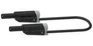 STACK 4MM BANANA PLUG-PLUG, BLACK, 59MM