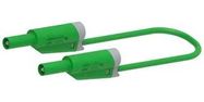 STACK 4MM BANANA PLUG-PLUG, GREEN, 59MM