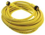 CIRCULAR CABLE, 4 POS PLUG-RCPT, 8M