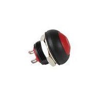 PUSHBUTTON SWITCH, MINIATURE, SPST, RED