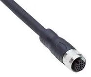 SENSOR/ACTR CBL, 17P, M12 RCPT-FREE END
