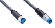 SENSOR/ACTR CBL, 4P, M8 RCPT-PLUG, 0.6M