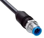 SENSOR/ACTR CBL, 8P, M12 PLUG-FREE END