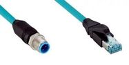 ENET/FIELDBUS CBL, 4P, M12-RJ45 PLUG, 3M
