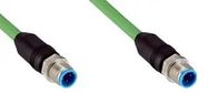 ENET/FIELDBUS CBL, 4P, M12 PLUG-PLUG, 3M