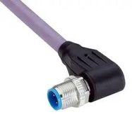 ENET/FIELDBUS CBL, M12 R/A PLUG-FREE END