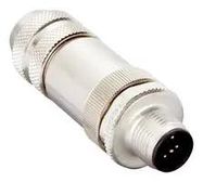 SENSOR CONN, M12, PLUG, 5P, CABLE