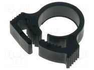 Fixing clamp; ØBundle : 10.4÷11.7mm; W: 5.9mm; polyamide; black HELLERMANNTYTON