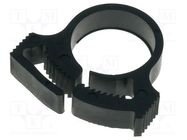 Fixing clamp; ØBundle : 13.1÷15mm; W: 5.7mm; polyamide; black 