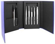 TWEEZER KIT, HP, 7PC, STAINLESS STEEL