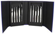 TWEEZER KIT, HP, 10PC, STAINLESS STEEL