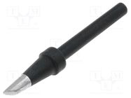 Tip; conical sloped; 3mm; for soldering station SOLDER PEAK