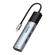 HUB 5in1 MOKiN USB-C PD 3.0 100W (silver), Mokin