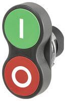 ACTUATOR, PB SW, FLUSH, GREEN/RED, IP65