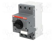 Motor breaker; 0.25kW; 208÷690VAC; for DIN rail mounting; IP20 ABB