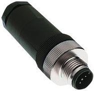 SENSOR CONNECTOR, M12, PLUG, 5POS, CABLE